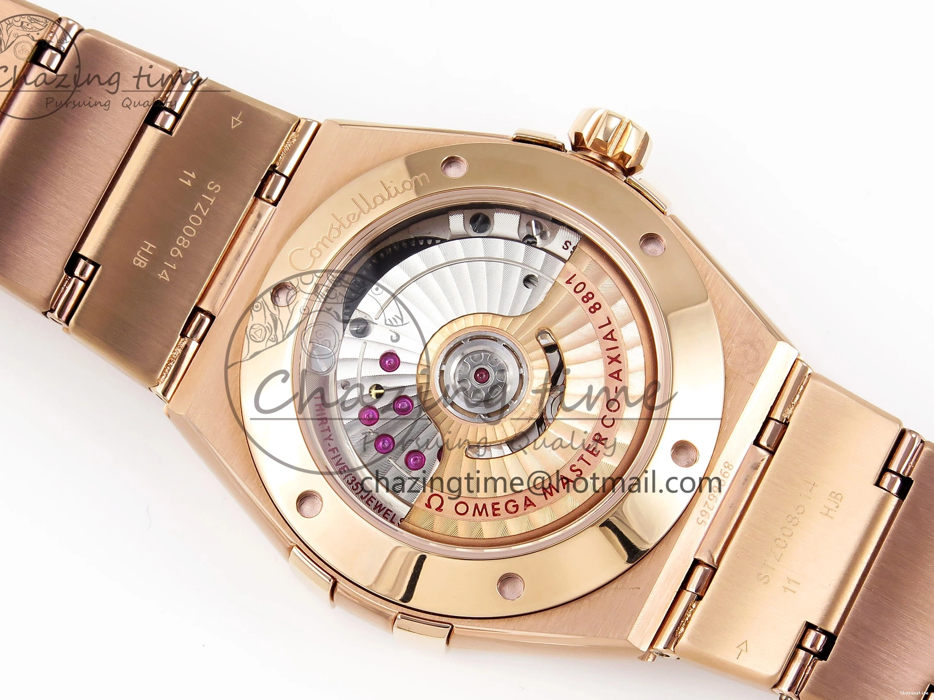 0216 Soft Constellation 39mm RG Diamonds Bezel ASWF 1:1 Best Edition White Dial on RG Bracelet A 7783